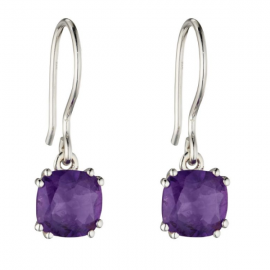 AMETHYST ELEMENT SILVER EARRINGS